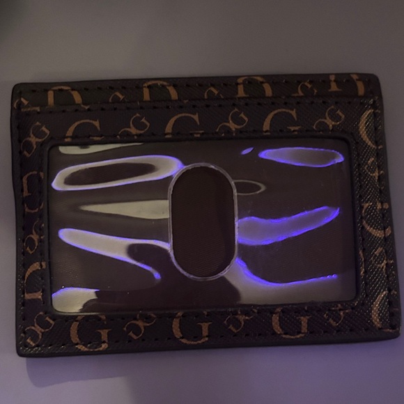 GUESS Logo Patterned Card Holder - Picture 2 of 2